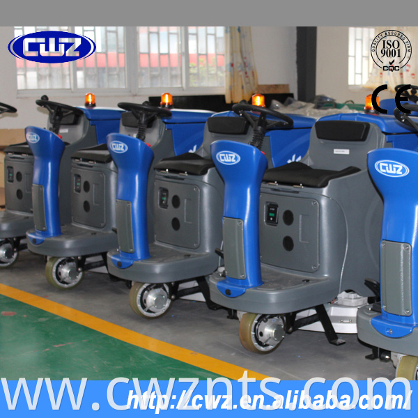 CWZ X9 CE approved floor cleaning ride on floor scrubber